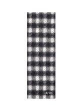 LIU JO SOFT1 Stola Liu Jo C/Spilla - Nero/Grigio Nero/grigio